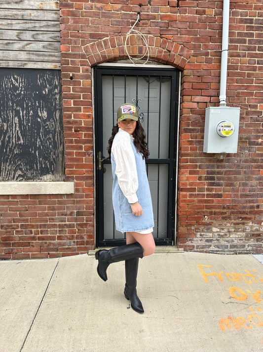 Bubble Sleeve Oxford Tunic