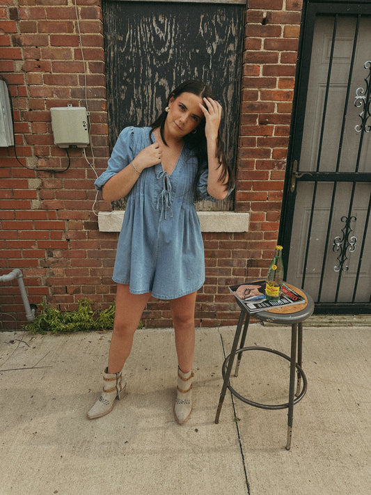 Briley Denim Romper