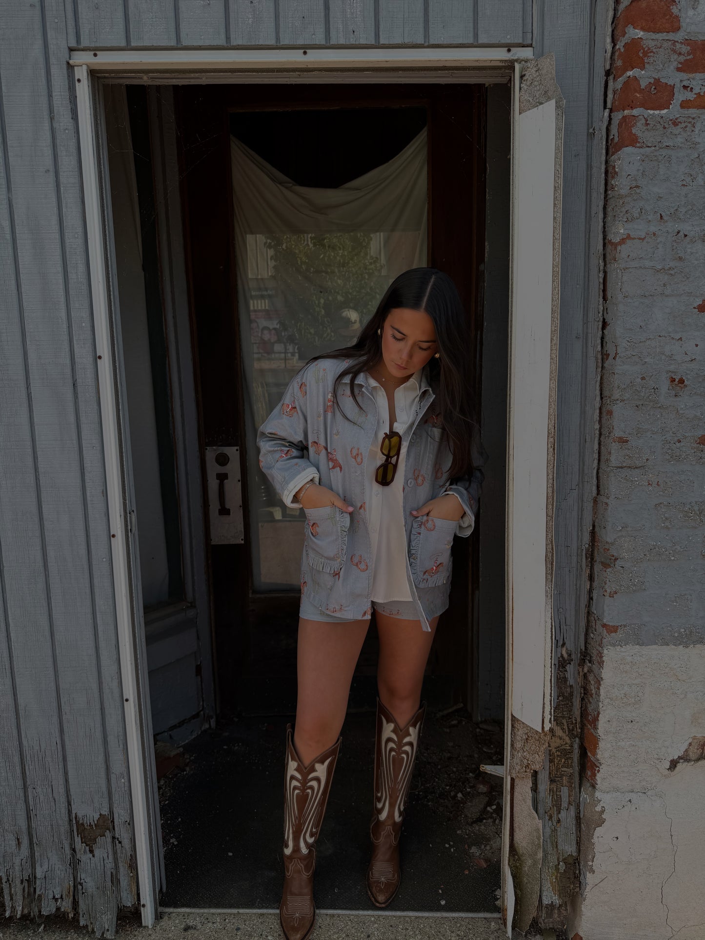 Cowgirl Blues Button Down Jacket