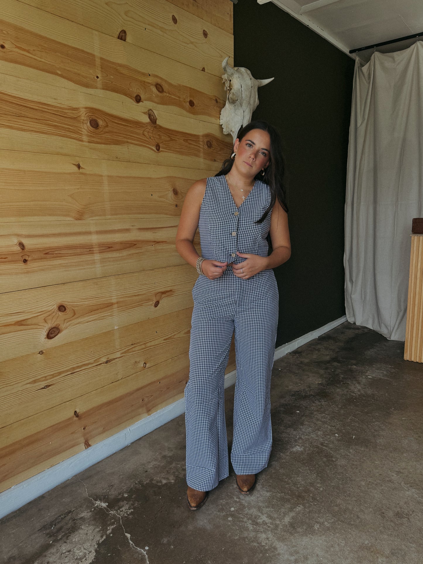 Brenna Gingham Pants