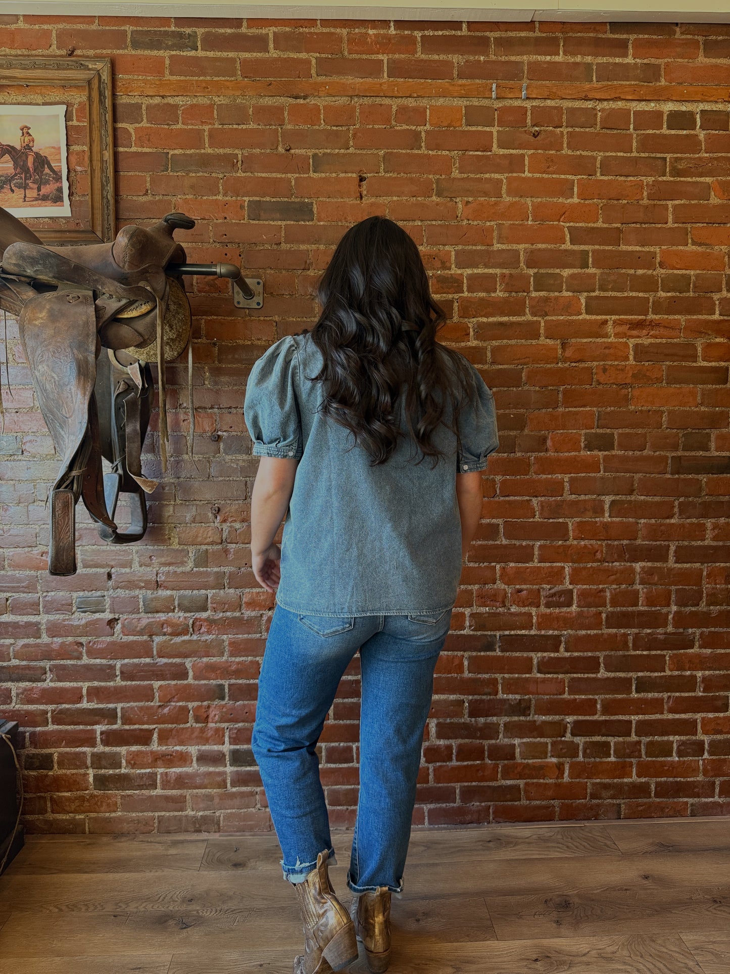Danny Denim Blouse