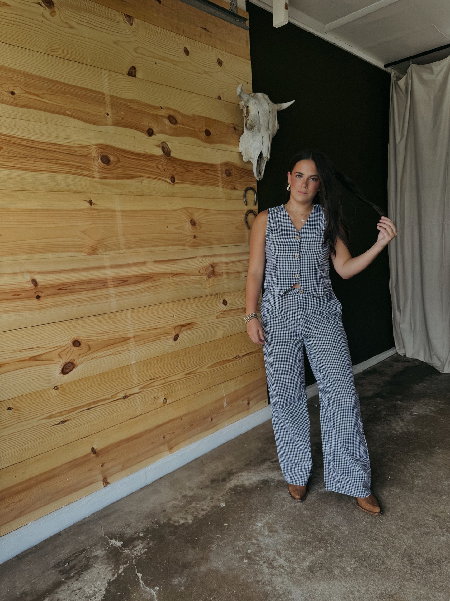 Brenna Gingham Pants