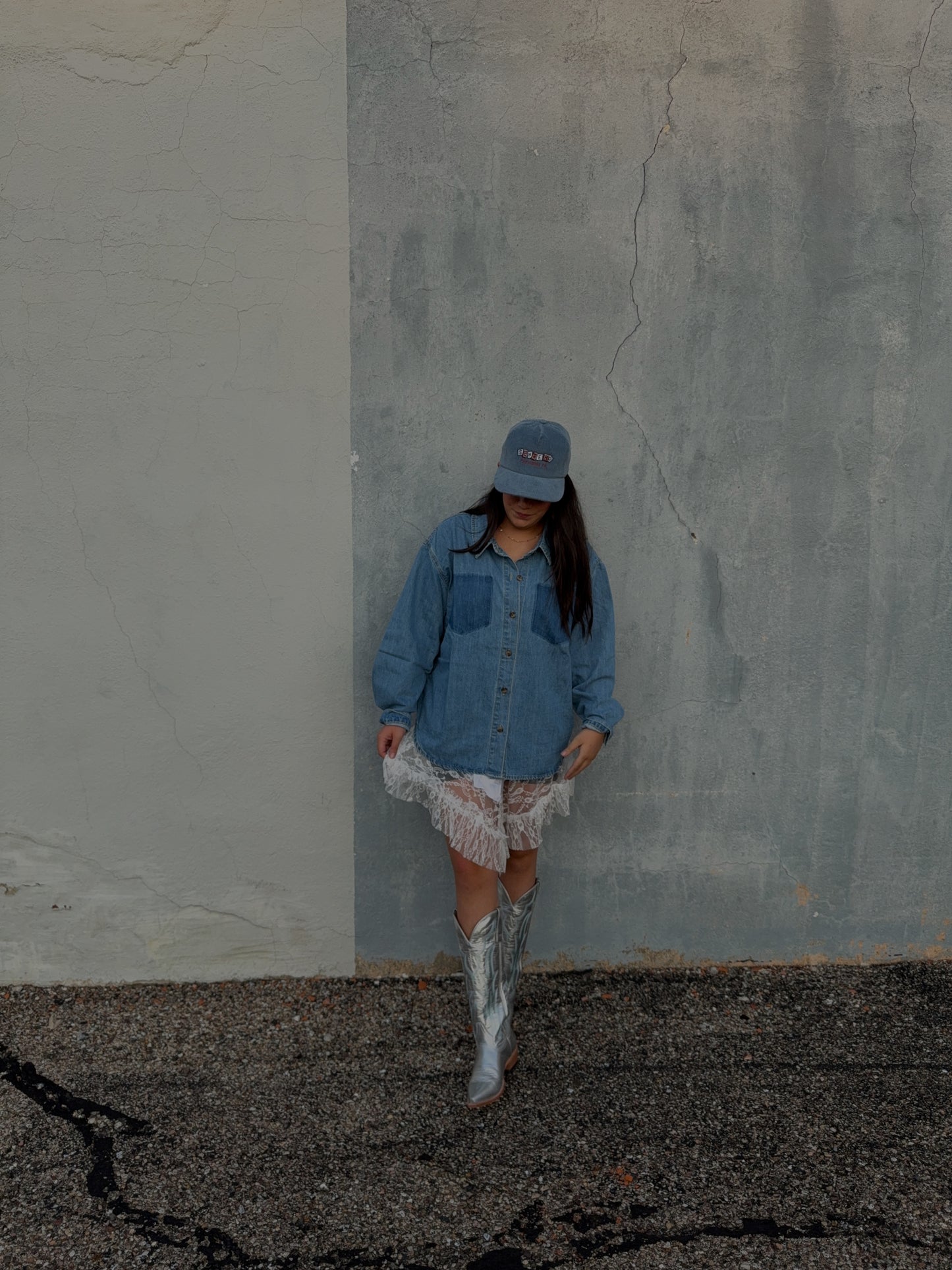 Wyatt Burnout Denim Shirt