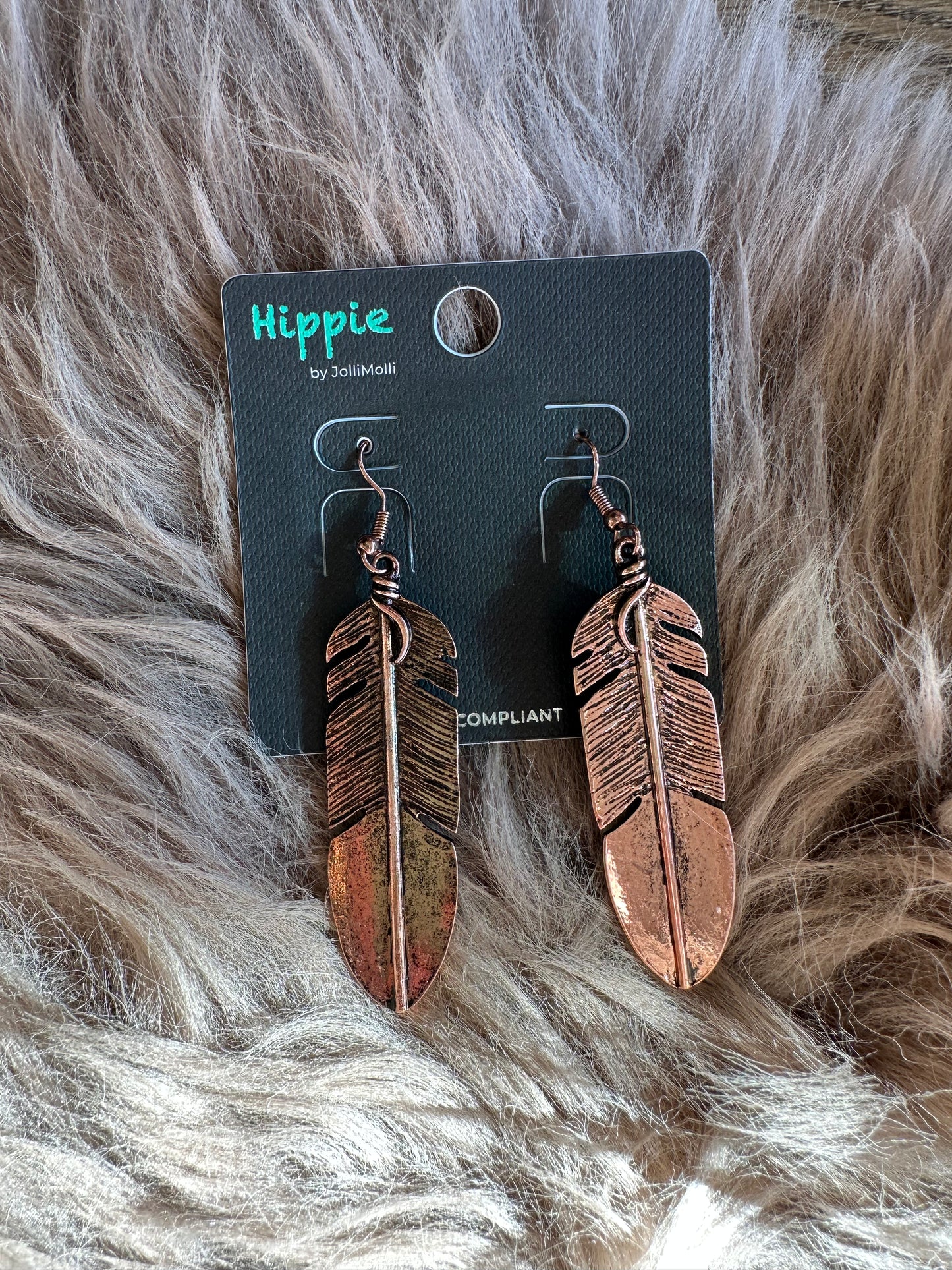 Feather Dangle Earrings