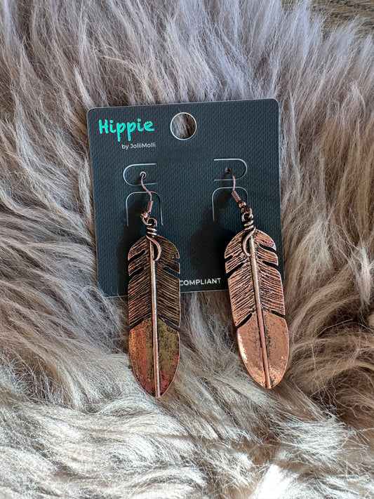 Feather Dangle Earrings