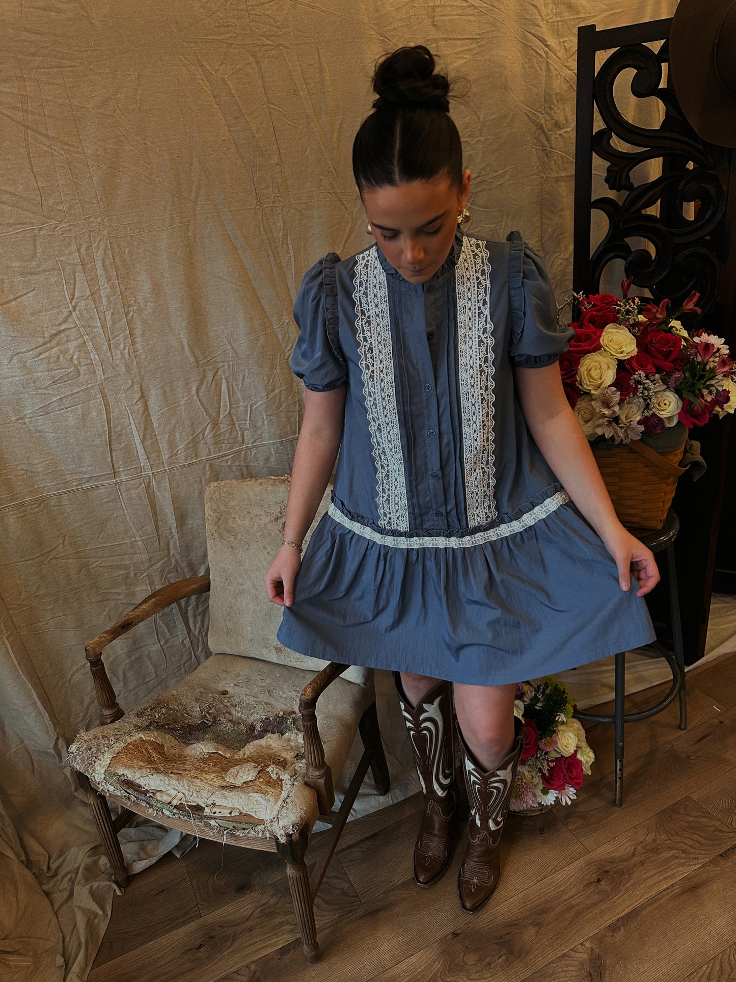 Evelyn Button Up Dress