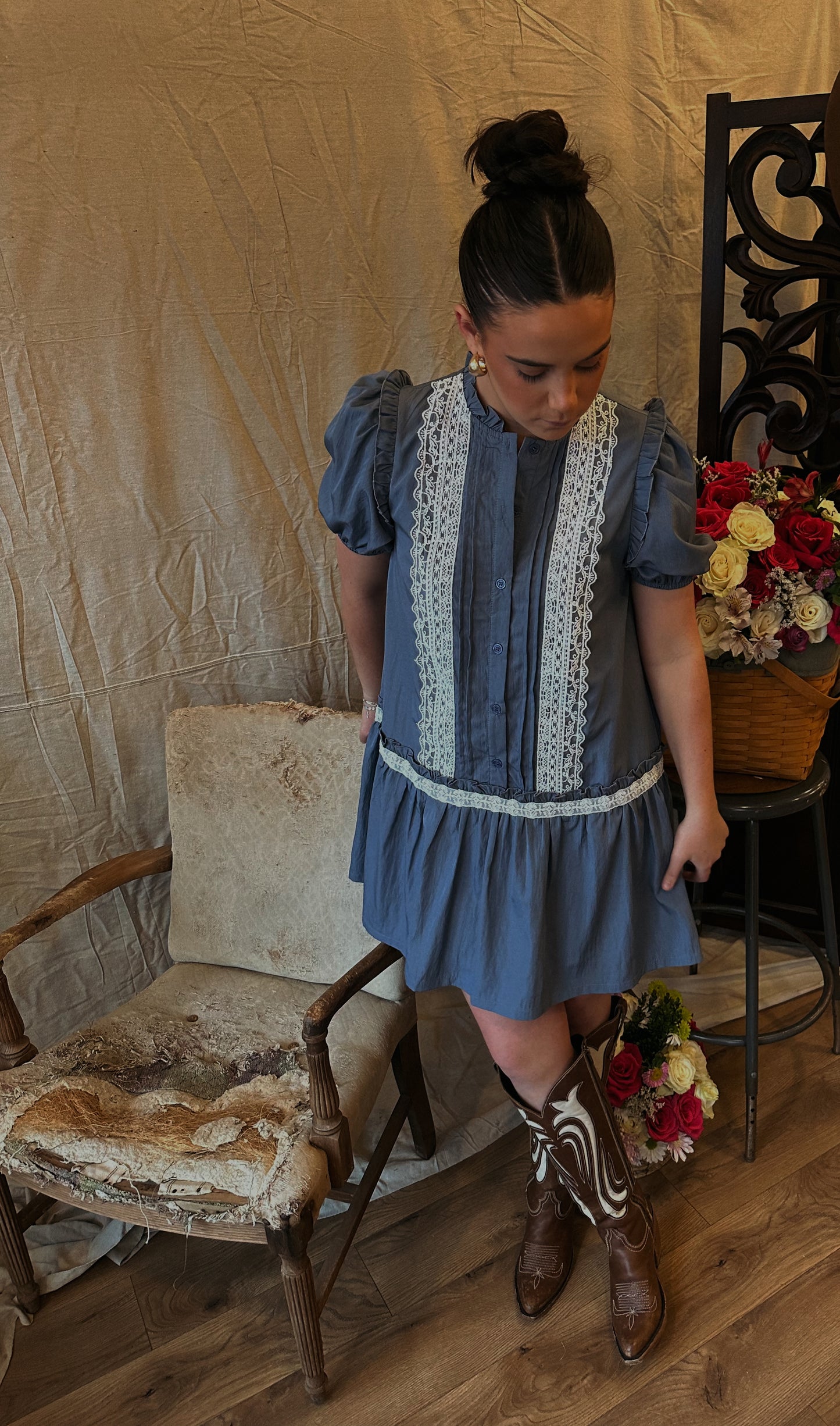 Evelyn Button Up Dress