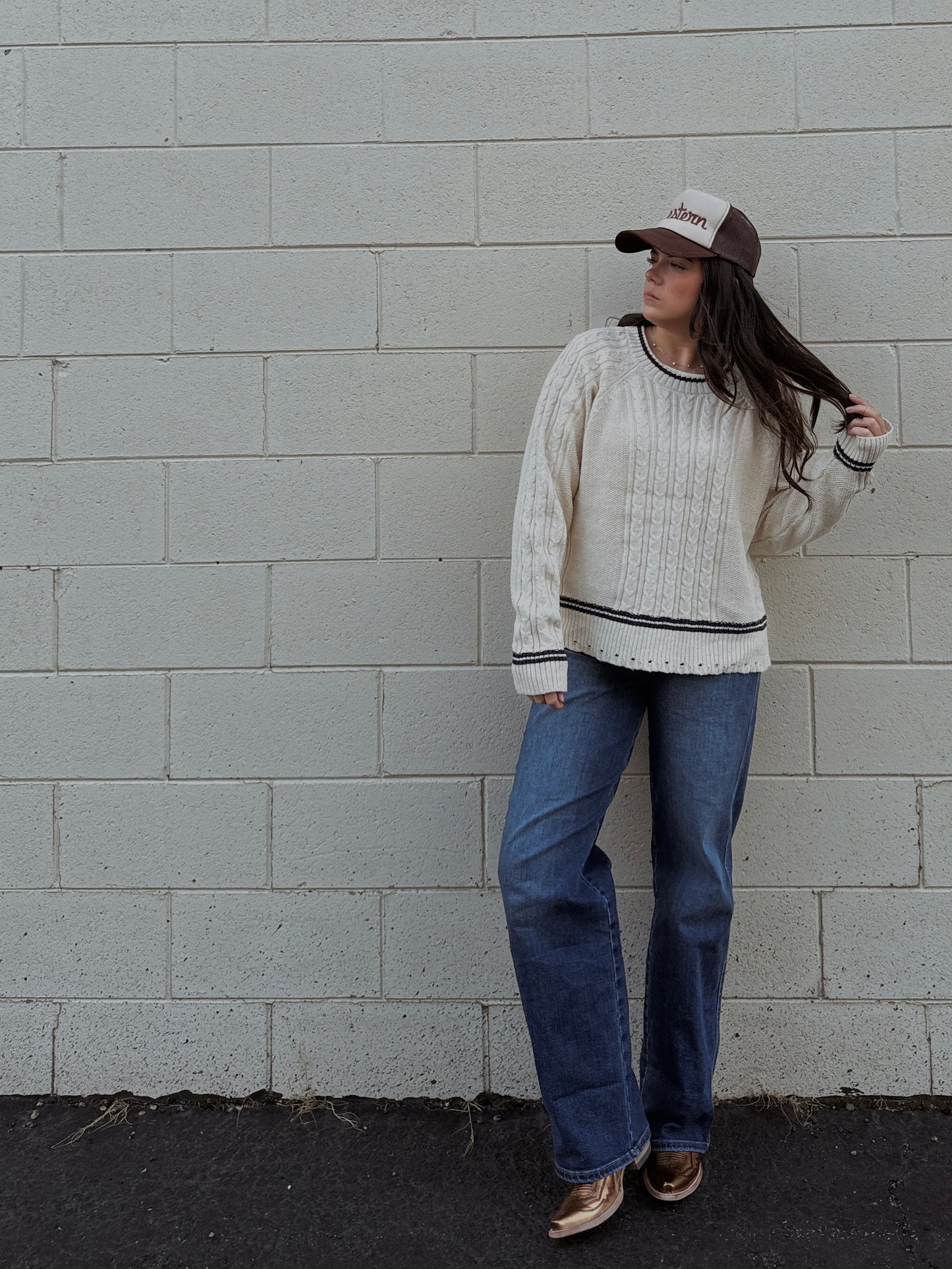 Frost Cable Knit Sweater