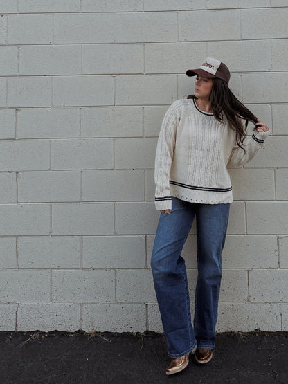 Frost Cable Knit Sweater