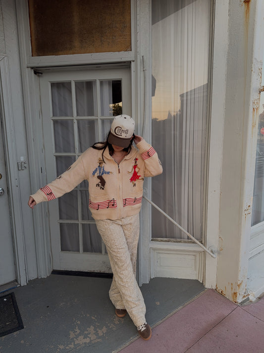 Dancing Couple Zip Up Sweater
