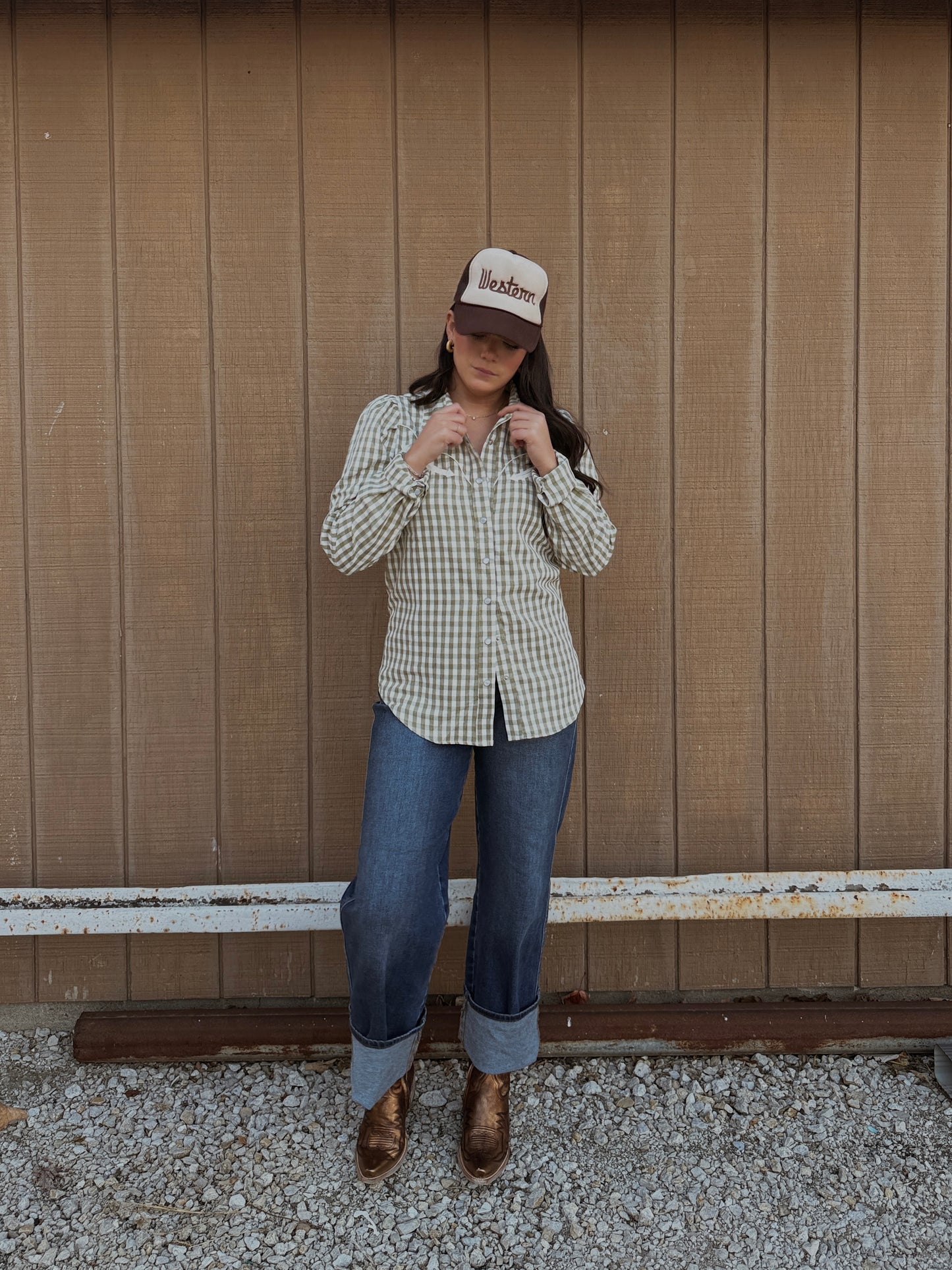 Evergreen Pearl Snap