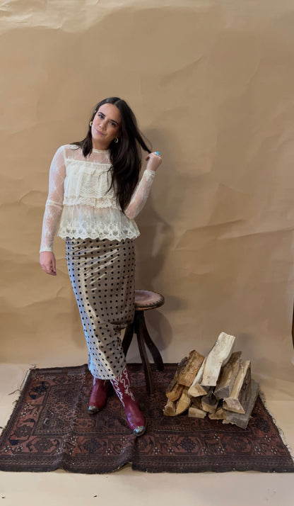 Lillian Lace Ruffle Blouse