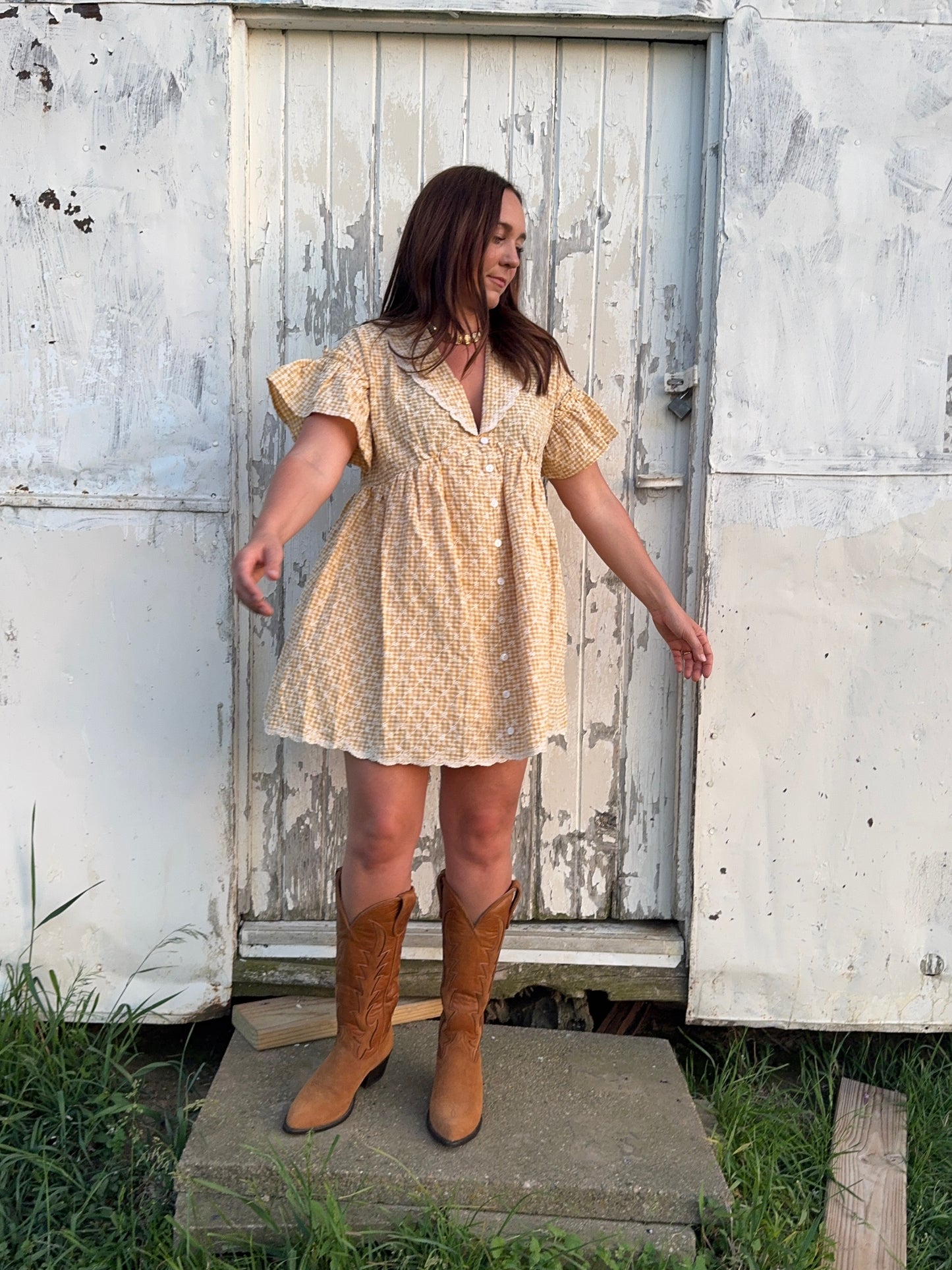Sunny Days Gingham Dress