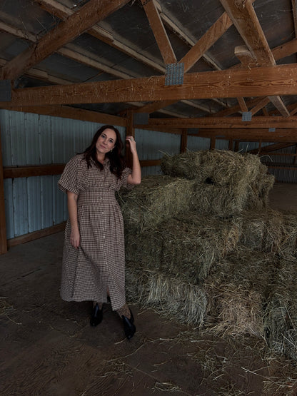 Conway Plaid Midi Dress