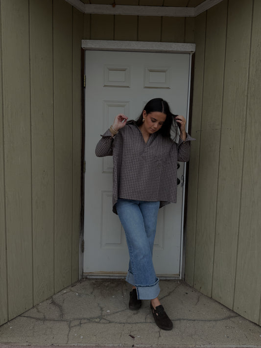 Hollis Flannel Blouse