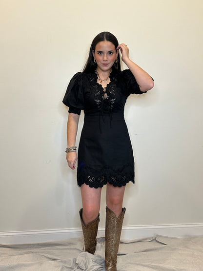 B’s Bubble Sleeve Mini Dress