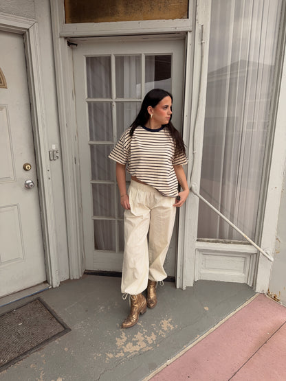 Addy Striped Cotton Tee