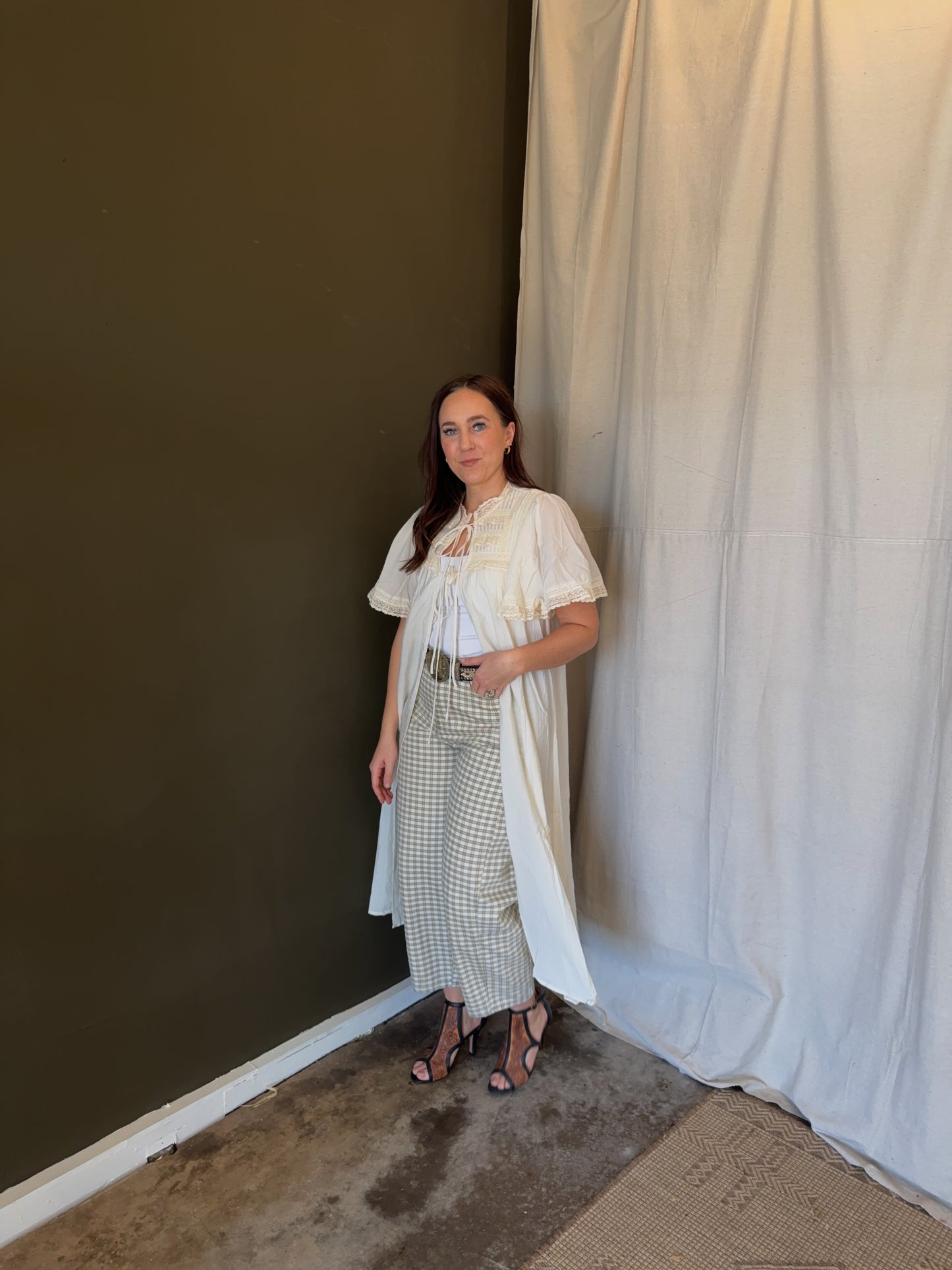 Viva Ruffle Tie Kimono