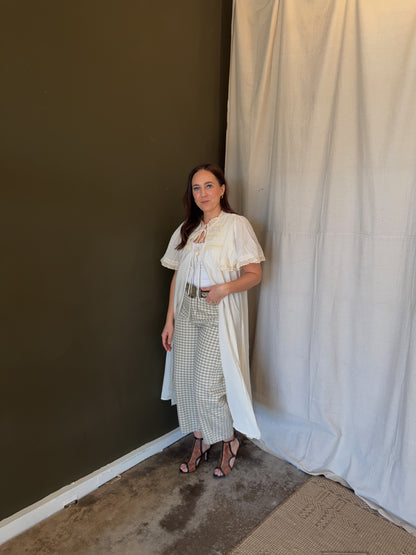 Viva Ruffle Tie Kimono