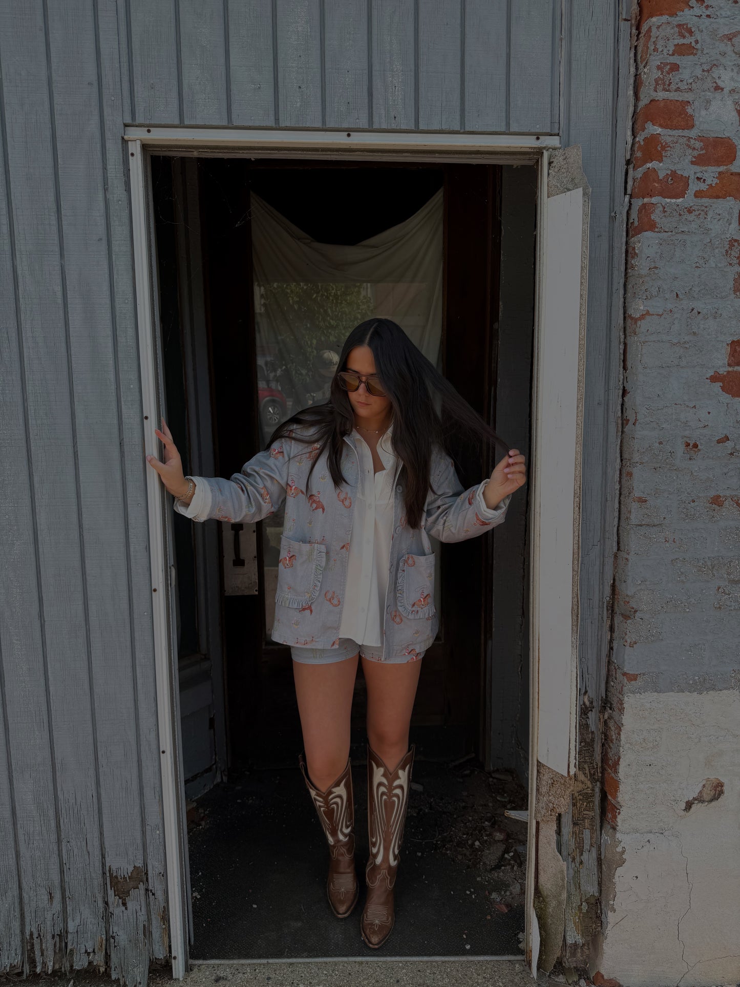 Cowgirl Blues Button Down Jacket