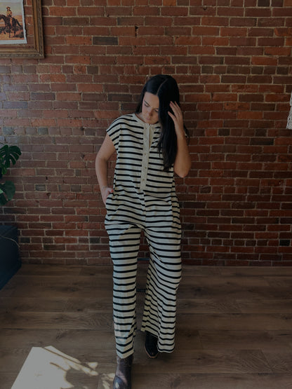 Stanford Striped Jumpsuit