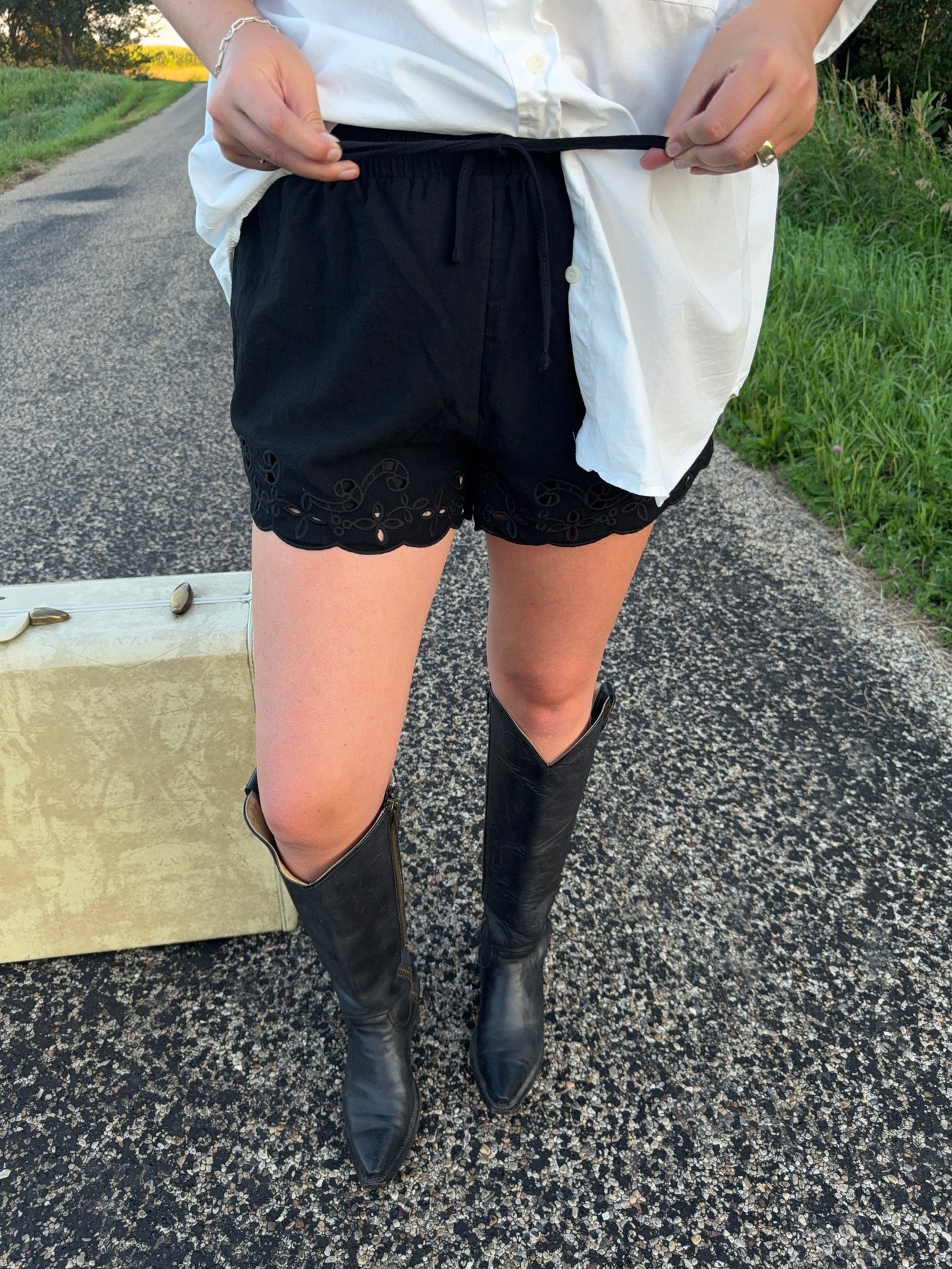 Sienna Eyelet Shorts
