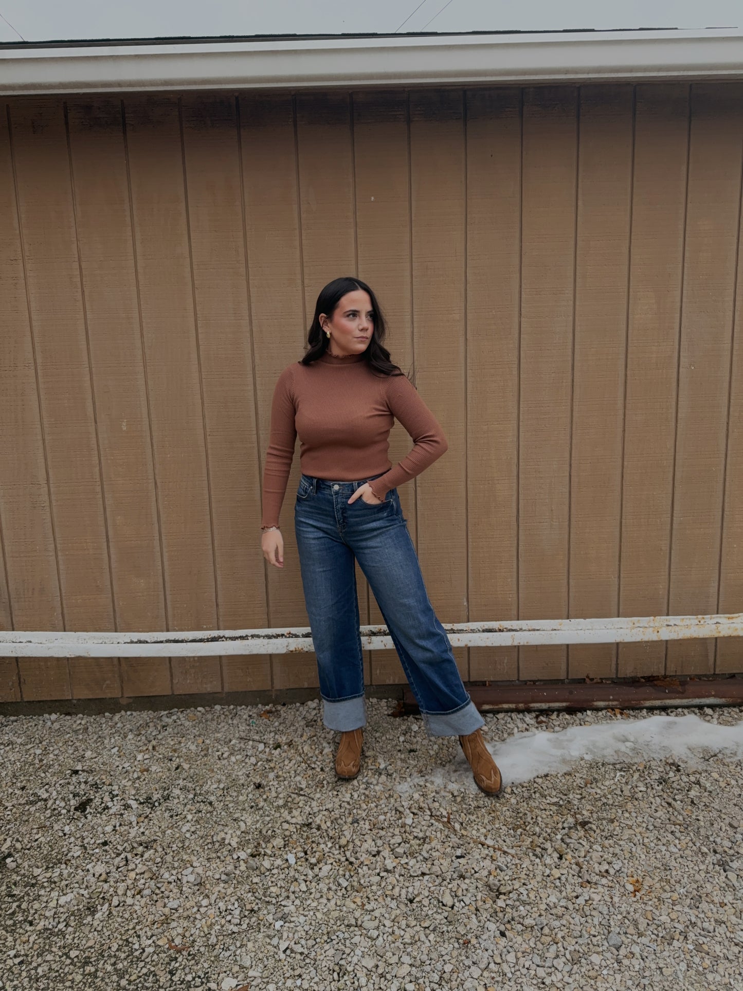 Everyday Ribbed Layering Top