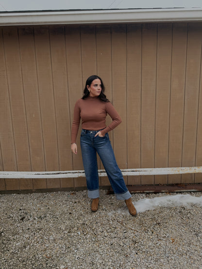 Everyday Ribbed Layering Top