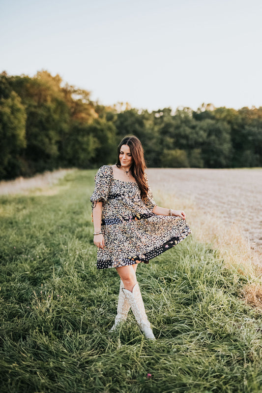 Meet Me At Midnight Floral Dress