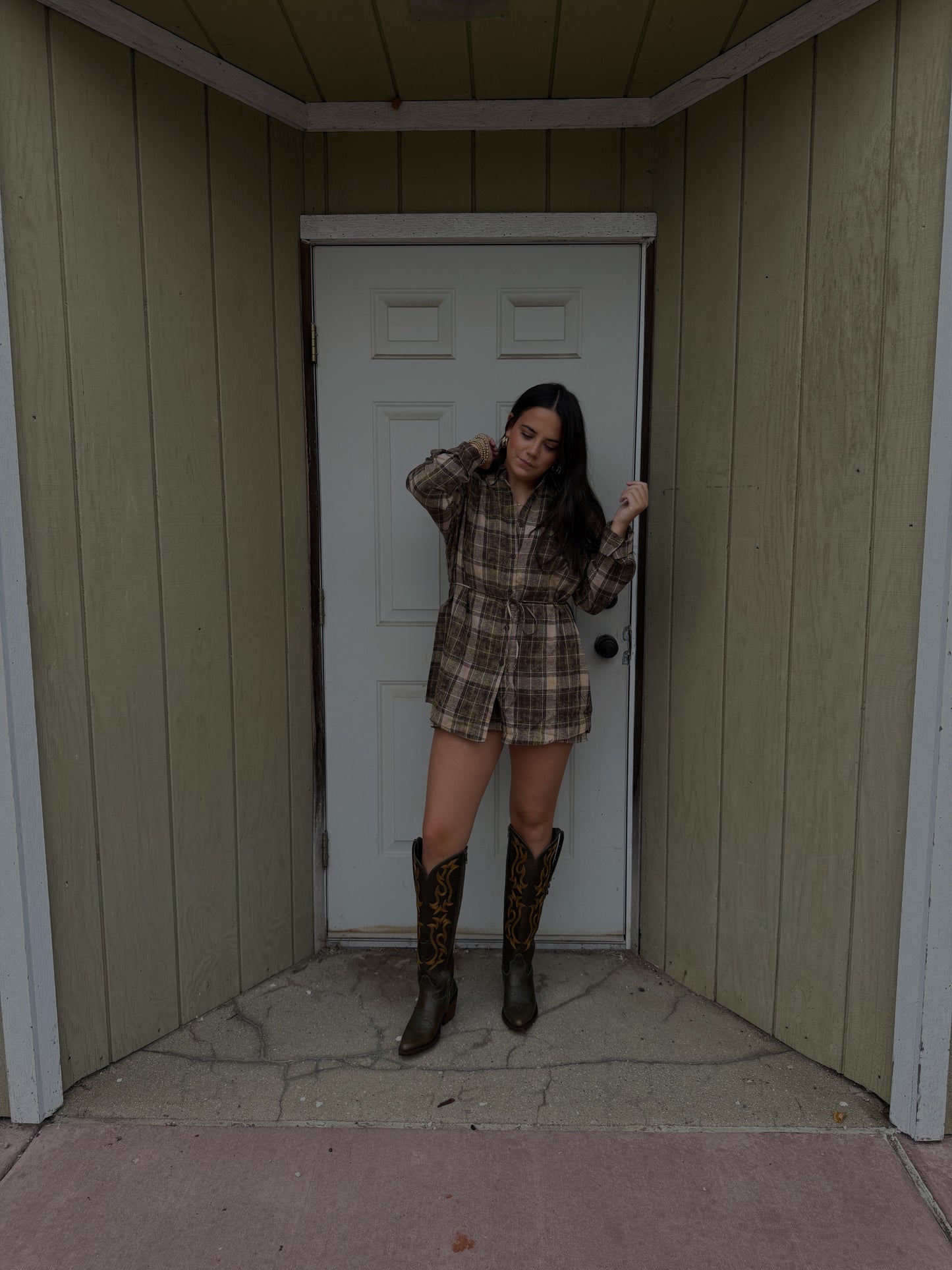 Trailhead Flannel Romper