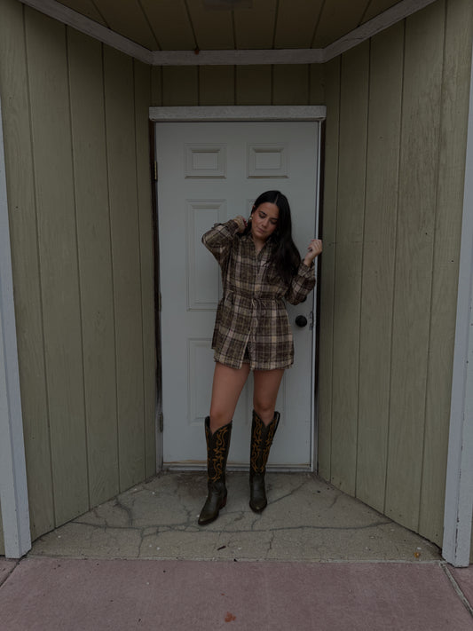 Trailhead Flannel Romper