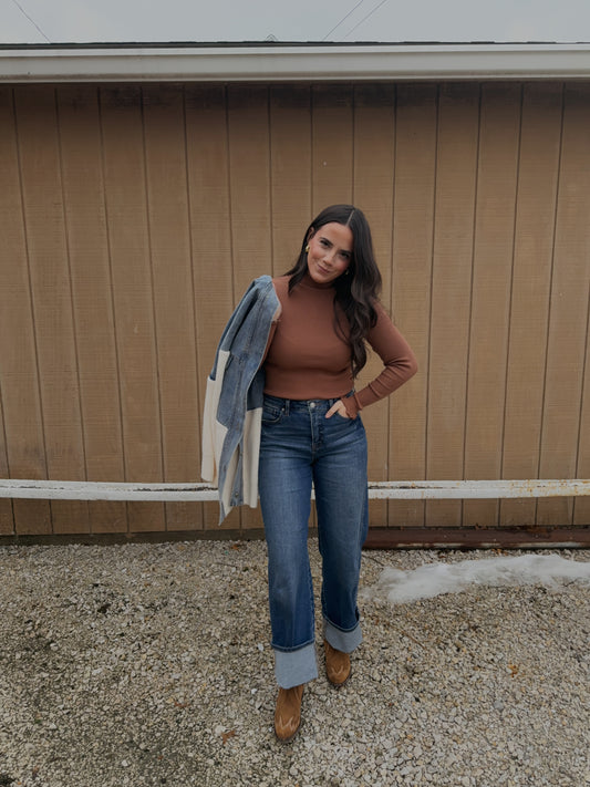 Everyday Ribbed Layering Top