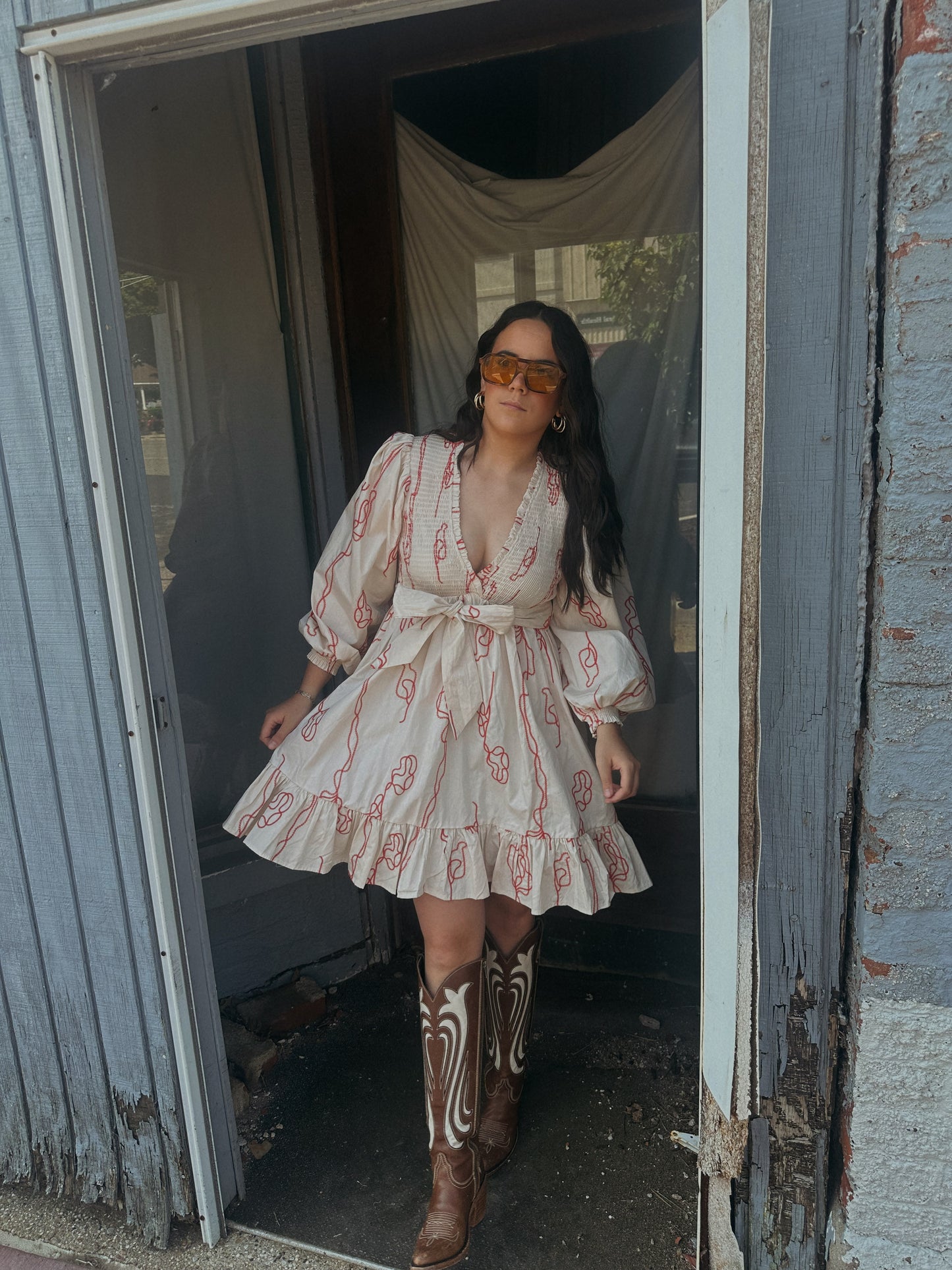 Poppy Chain Stitch Dress