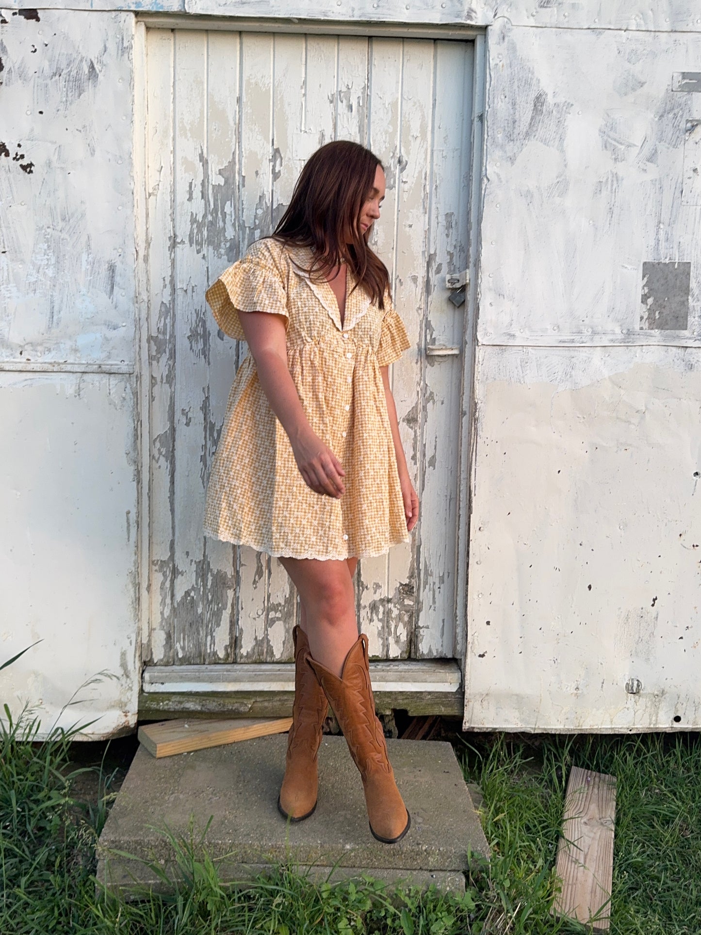 Sunny Days Gingham Dress