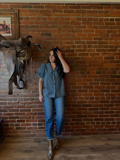 Danny Denim Blouse