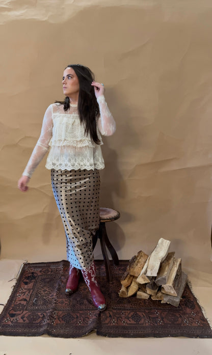 Lillian Lace Ruffle Blouse