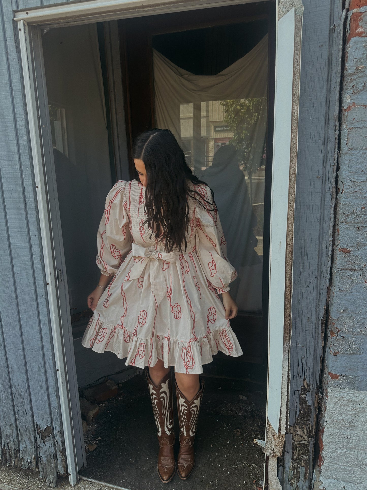 Poppy Chain Stitch Dress