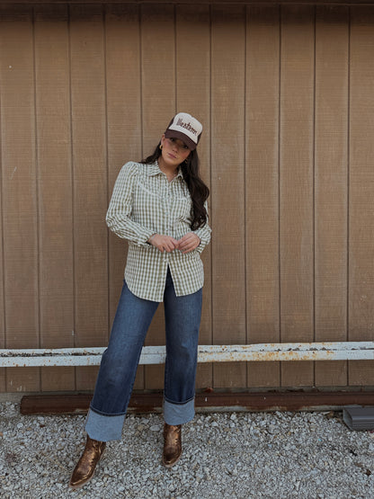 Evergreen Pearl Snap