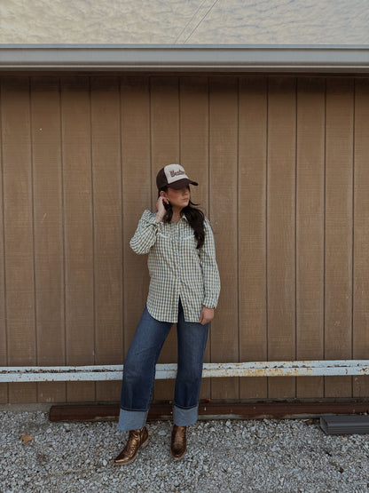 Evergreen Pearl Snap