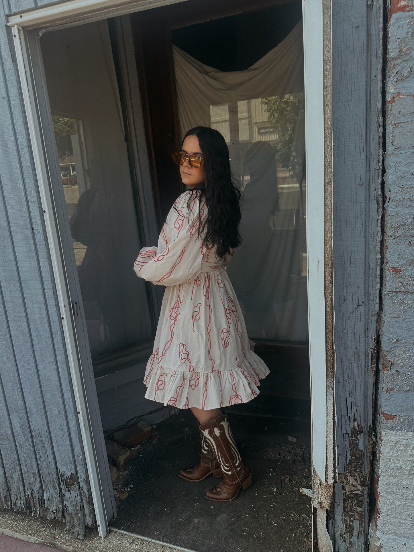 Poppy Chain Stitch Dress