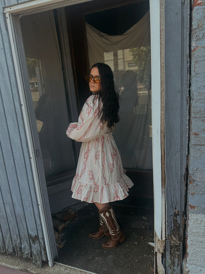 Poppy Chain Stitch Dress