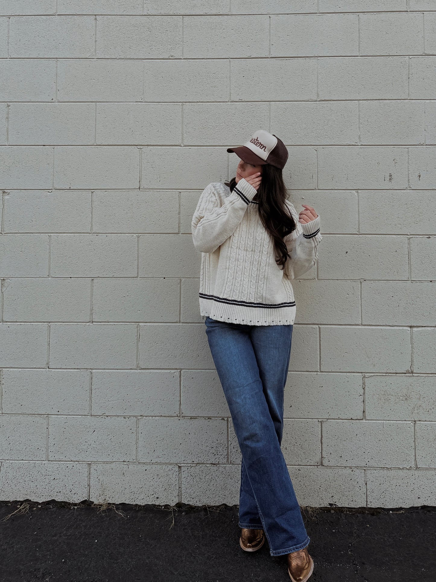 Frost Cable Knit Sweater