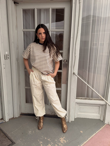 Addy Striped Cotton Tee