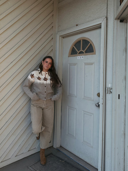 Retro Duck Print Sweater