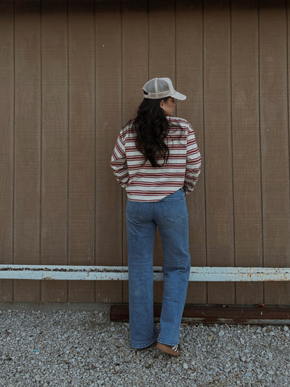 Retro Range Striped Top