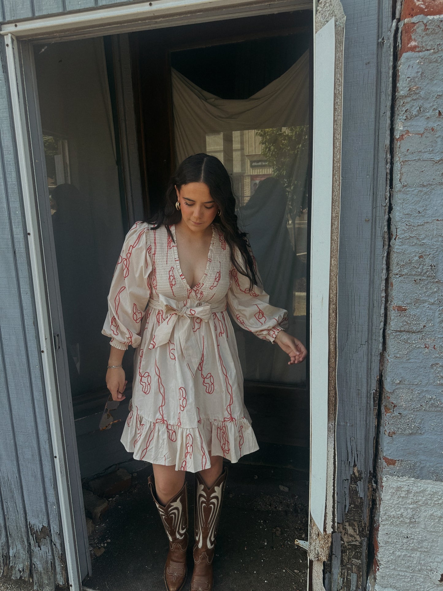 Poppy Chain Stitch Dress