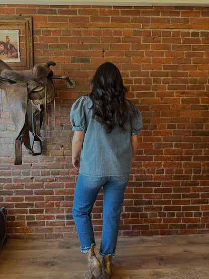 Danny Denim Blouse