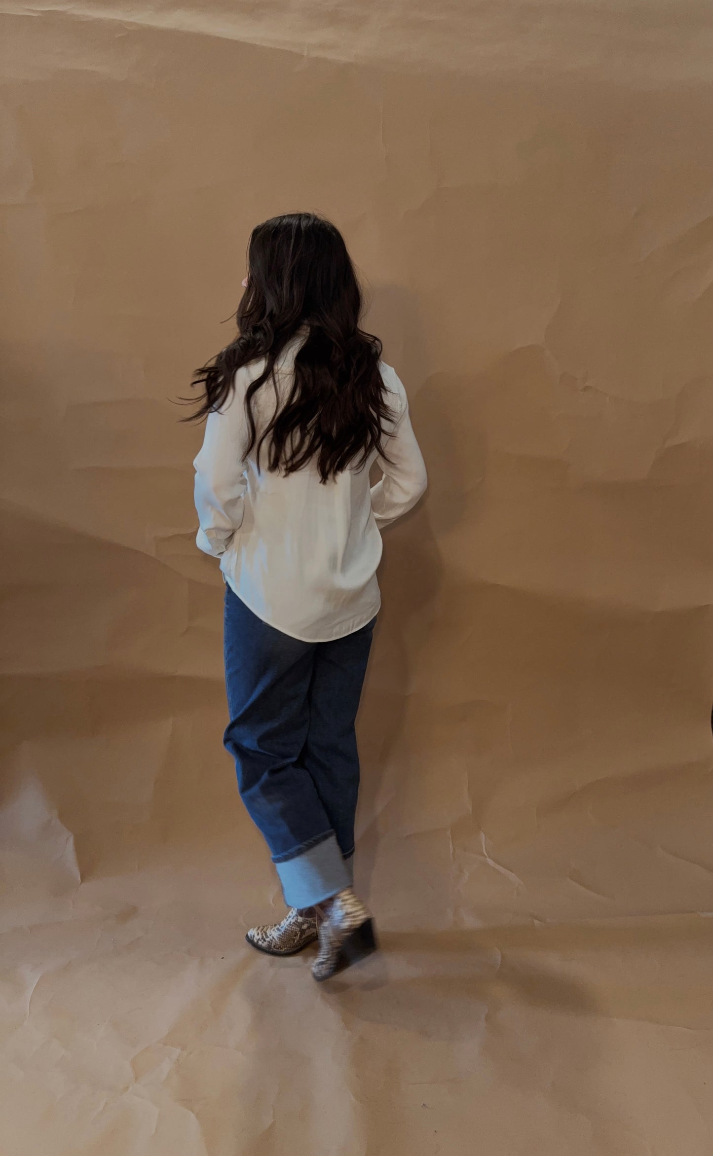 Annie Satin Button Up