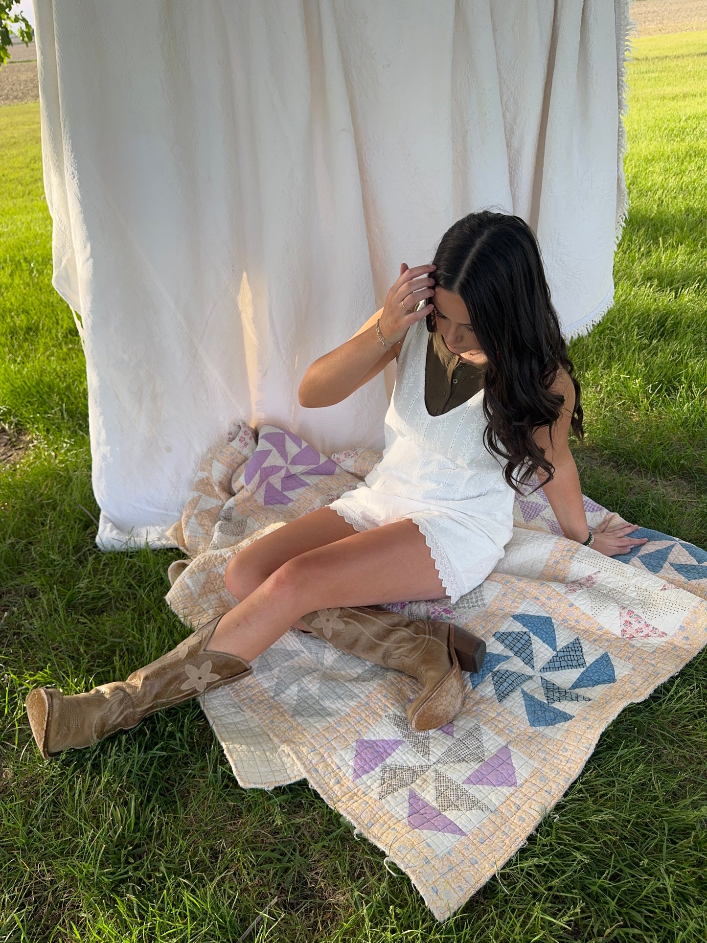 Vintage Lace Romper