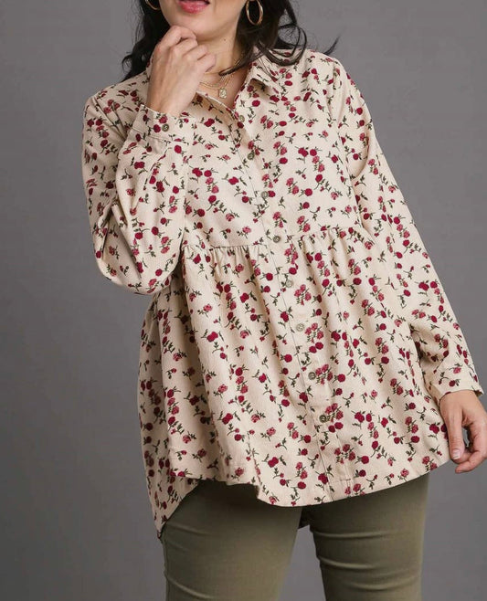 Plus: corduroy shacket
